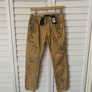 RALPH LAUREN BLUE LABLE EMBELLISHED DISTRESSED